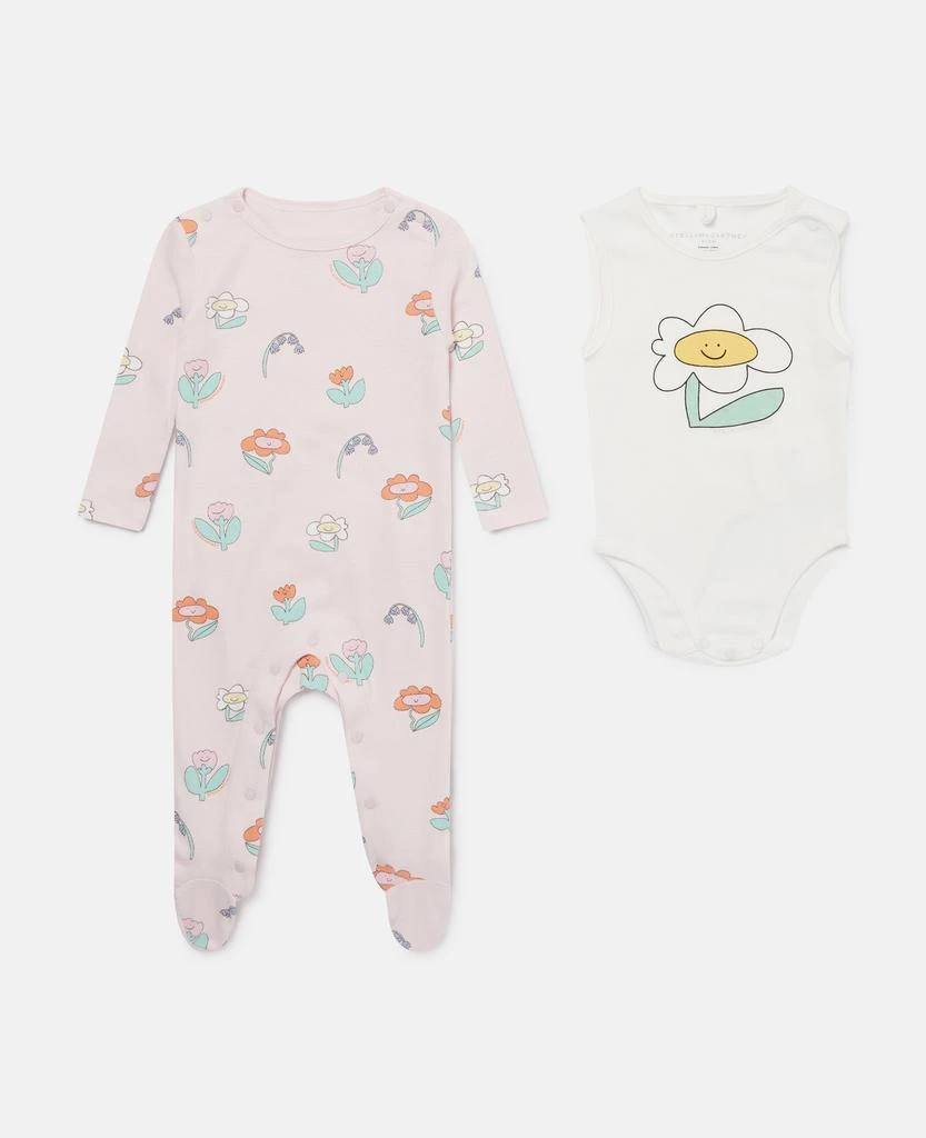 Stella McCartney Stella McCartney - Floral Print Romper Set, Pink, Size: 6m 1