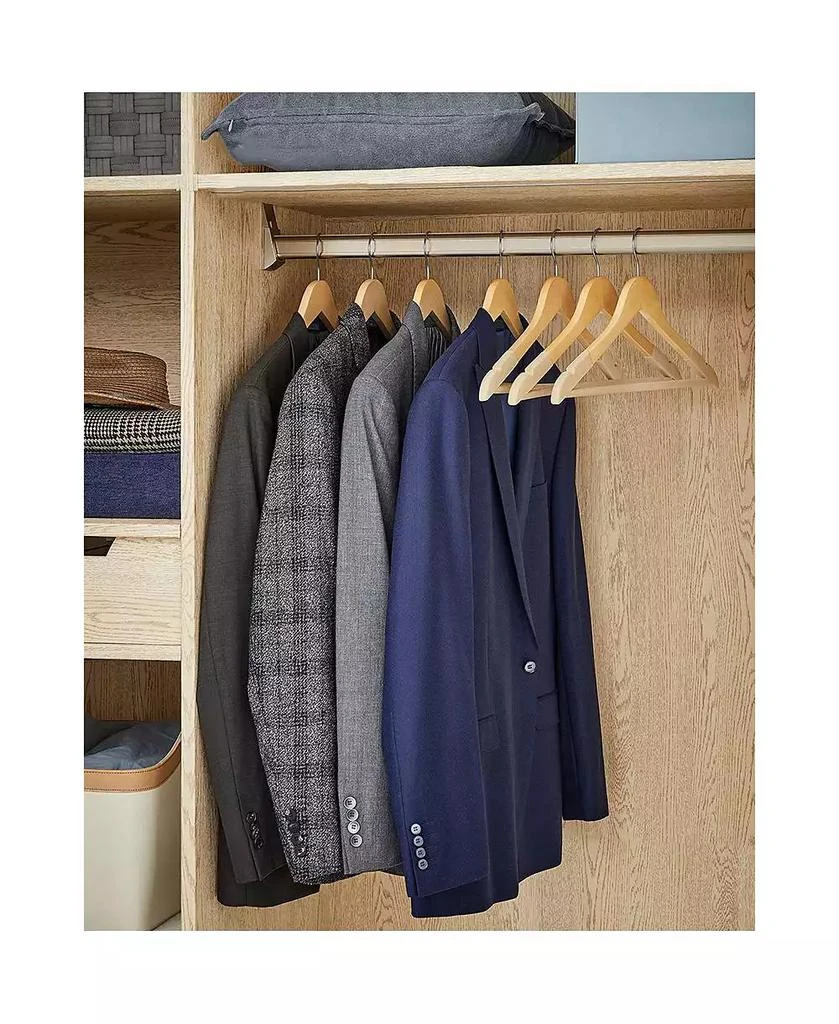 Slickblue Set Of 20 Velvet Wooden Hangers 2