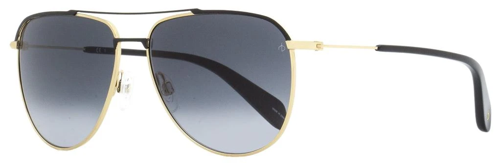 Rag & Bone Rag & Bone Unisex Aviator Sunglasses RNB1050GS RHL9O Gold/Black 59mm 1