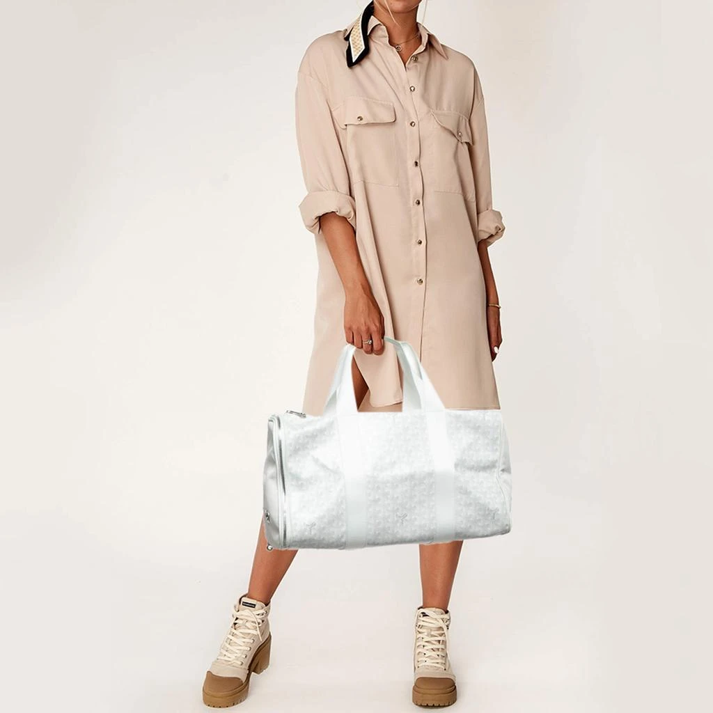 Goyard Goyard White Goyardine Coated Canvas and Mesh Voltigeur Pet Carrier Bag 2