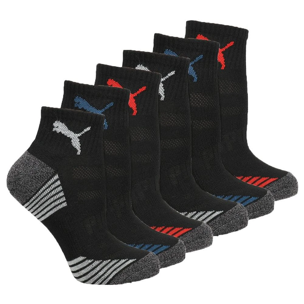 Puma Half Terry 6 Pack Quarter Socks (Youth)