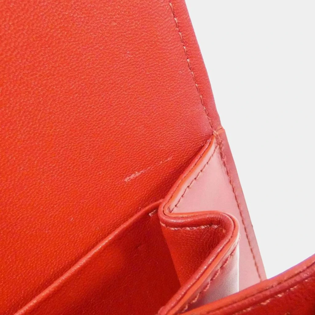 Celine Celine Red Leather Classic Triomphe Shoulder Bag 6