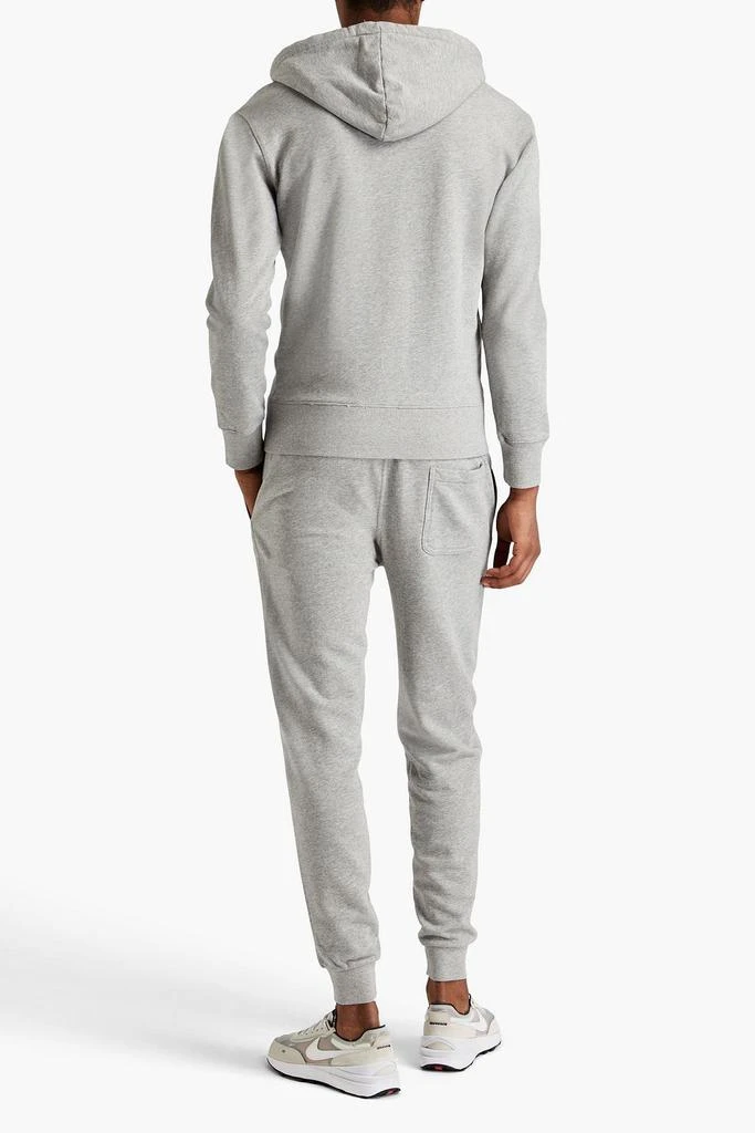 Maison Kitsune Appliquéd French cotton-terry sweatpants 3