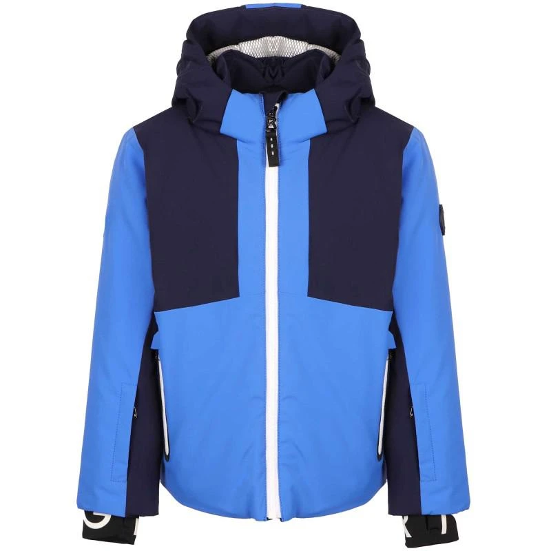 Bogner Kids hooded ski jacket vico in navy and royal blue 1