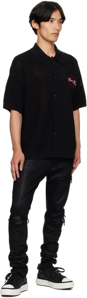 AMIRI Black 
Hollywood Auto
 Mesh Shirt 4