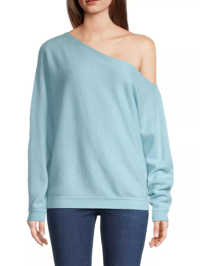 Minnie Rose One-Shoulder Cashmere Sweater 3