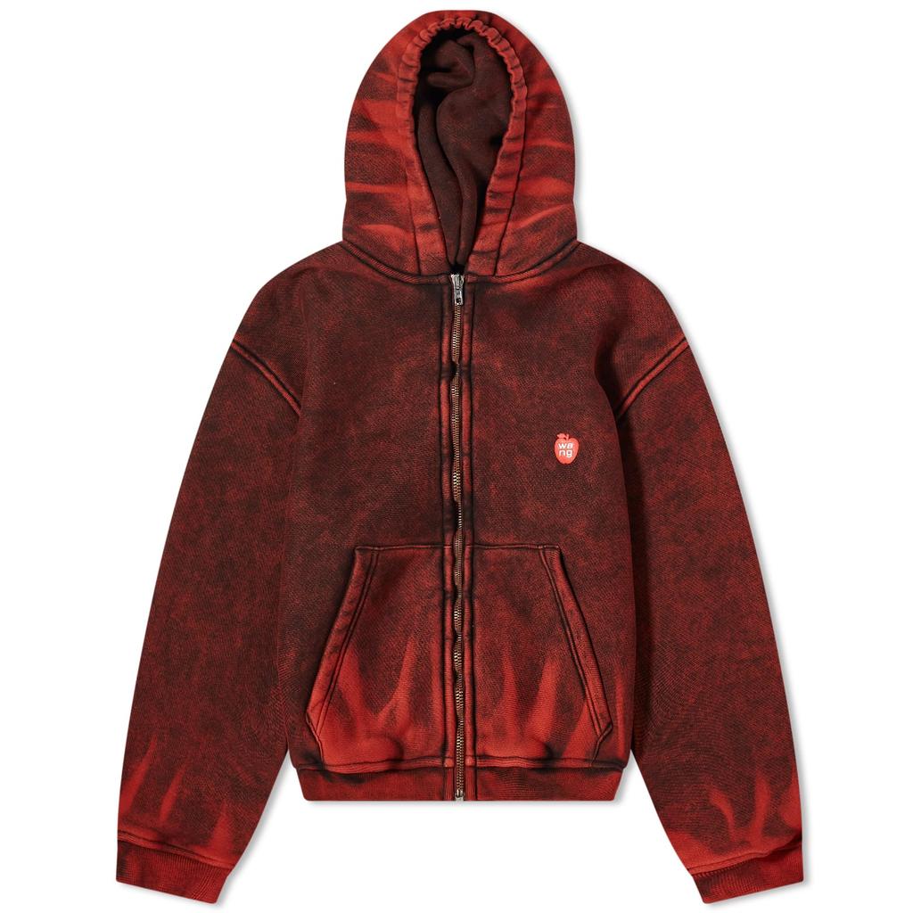 Alexander Wang Alexander Wang Shrunken Zip Up Hoodie