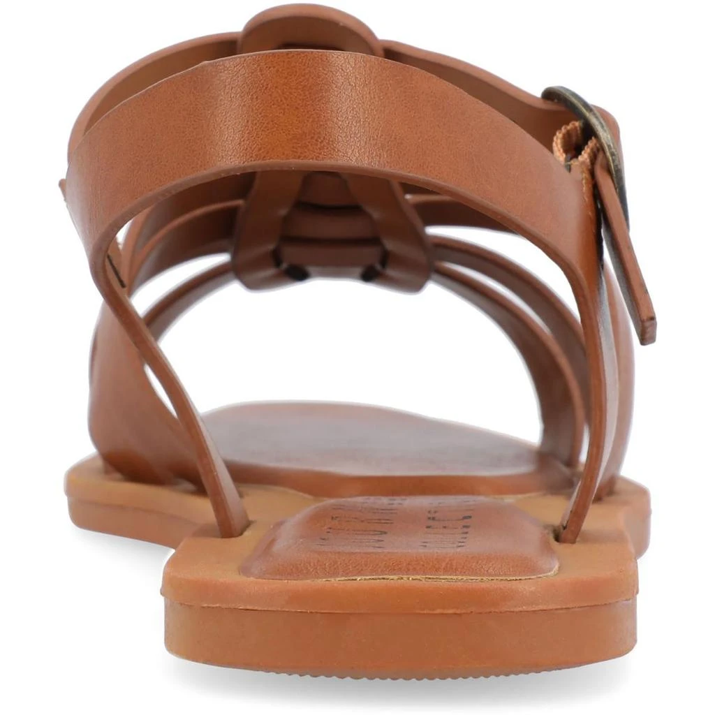 Journee Collection Benicia Womens Faux Leather Strappy Fisherman Sandals 3