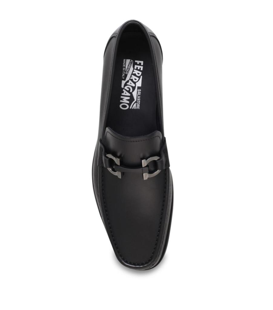 Ferragamo Grandioso Leather Bit Loafers