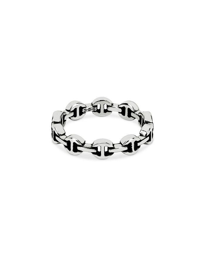 Hoorsenbuhs Sterling Silver Heritage Micro Dame III Link Ring