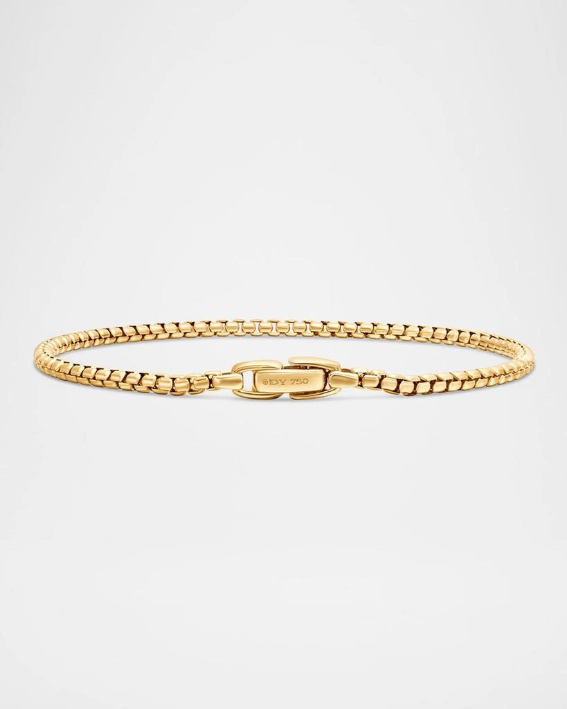 David Yurman Men
s Box Chain Bracelet in 18K Gold, 2.7mm 7