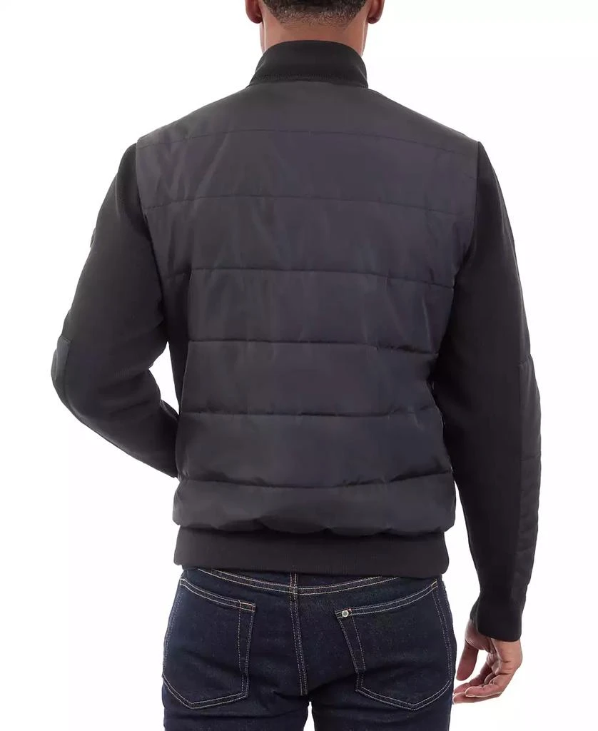Michael Kors Men's Mixed-Media Knit-Sleeve Puffer Jacket 2
