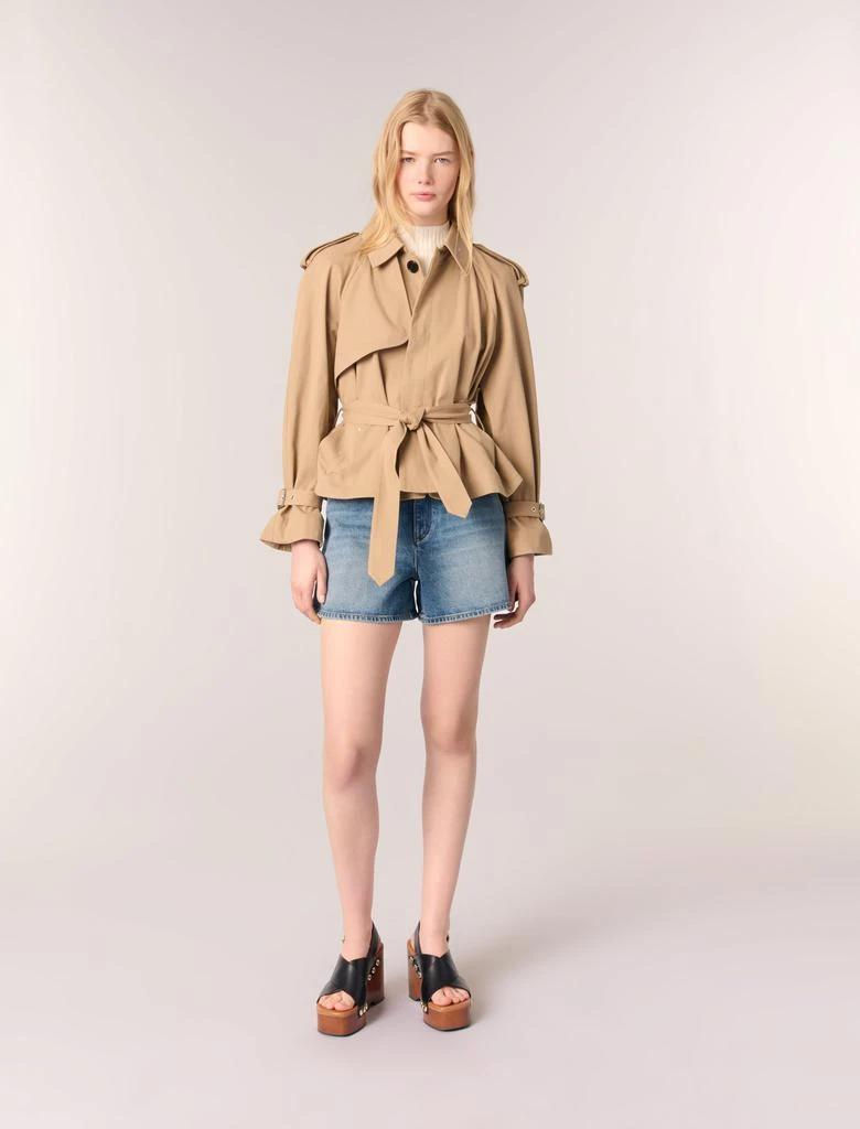 Maje Maje Woman's cotton Short studded trench coat for Spring/Summer 1