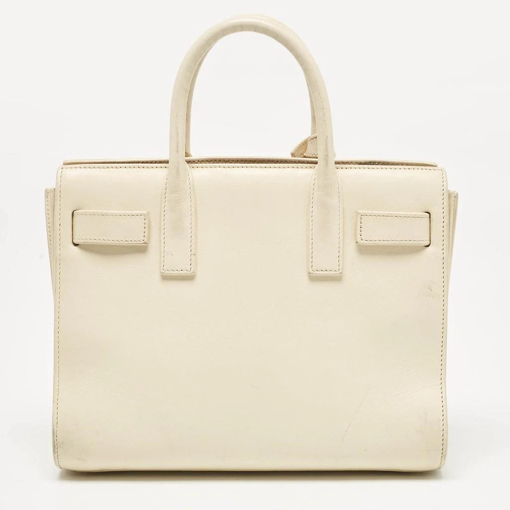 Yves Saint Laurent Saint Laurent Cream Leather Nano Classic Sac De Jour Tote 4
