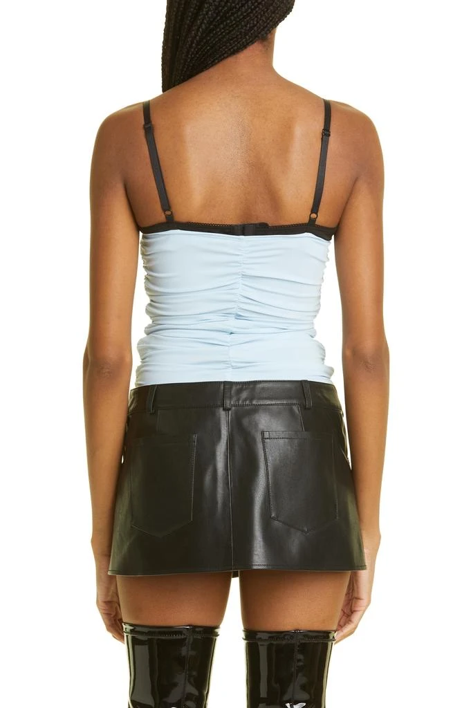 Miaou Renzo Ruched Mesh Tube Top 3