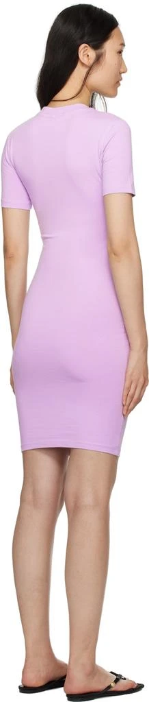 Versace Purple Crystal Midi Dress 3