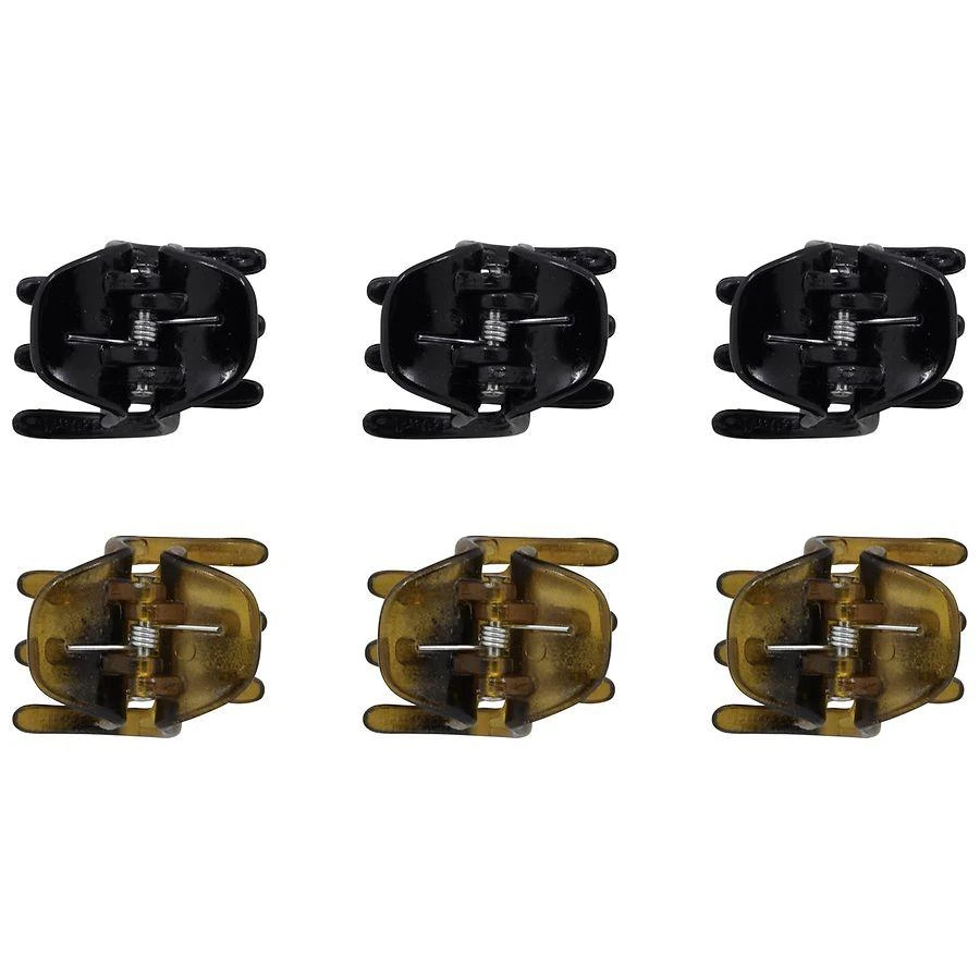 Scunci No-Slip Grip Mini Chunky Claw/Jaw Clips 6