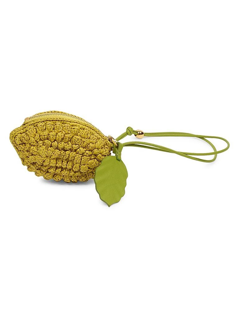 Loewe LOEWE x Paula's Ibiza 4FA Lemon Raffia Coin Case 1