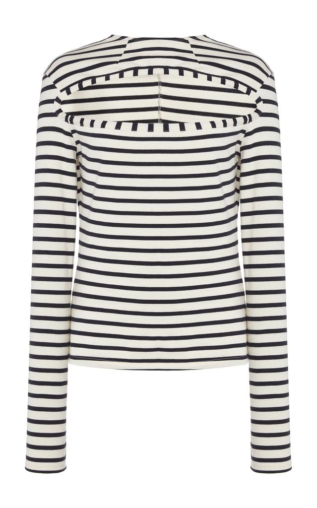 A.W.A.K.E. MODE A.W.A.K.E. MODE - Striped Cutout Organic Cotton Top - Stripe - L - Moda Operandi