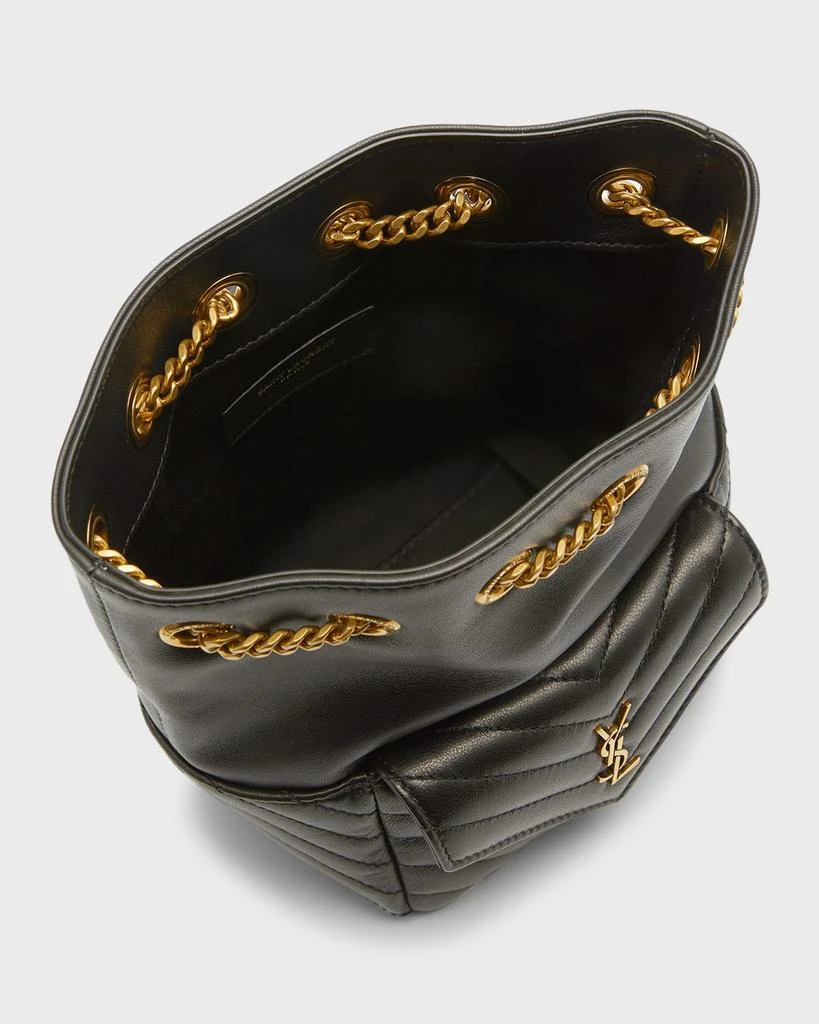 Yves Saint Laurent Joe Mini YSL Bucket Bag in Smooth Leather 3