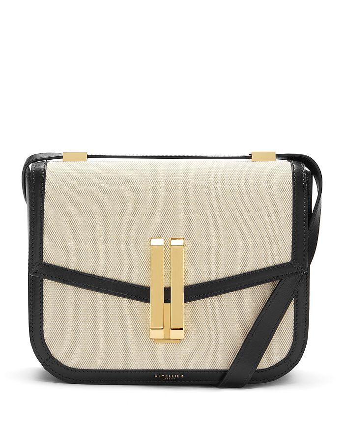 Demellier Vancouver Leather & Canvas Handbag