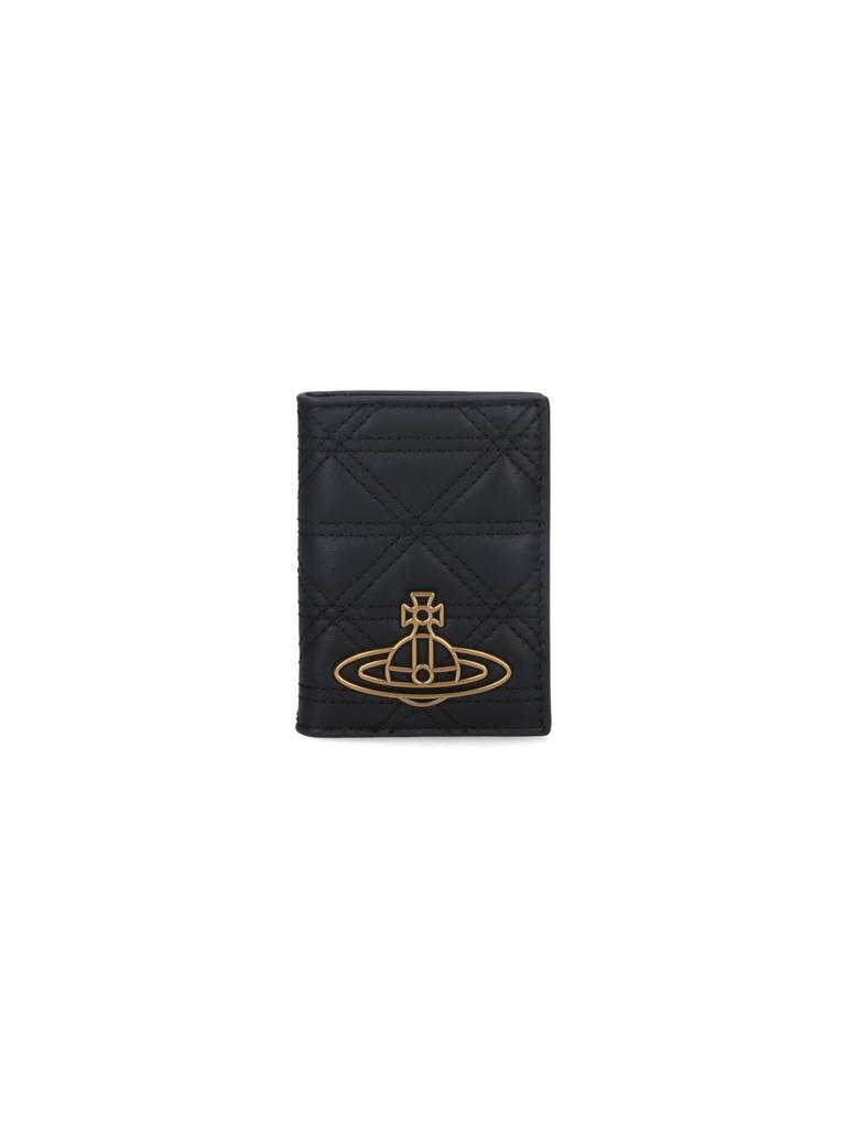 【Vivienne Westwood】 3D Orb Wallet Black Vivienne Westwood Black 3d Orb Wallet BLACK-3D-ORB one-size