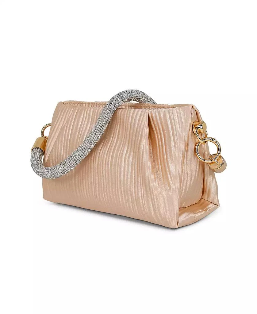 Badgley Mischka Woman's Zoe Satin Jacquard Shoulder Clutch 2