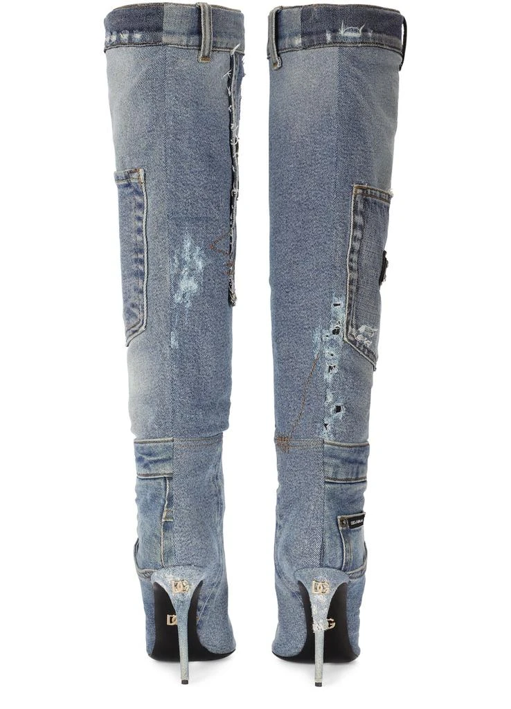 Dolce & Gabbana Patchwork denim boots 2