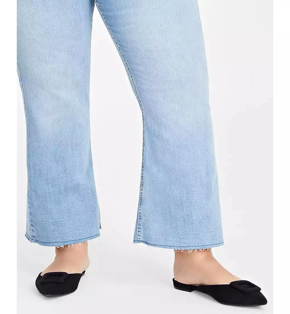 On 34th Trendy Plus Size Kick Flare Cropped Denim Jeans, Created for Macy's 7