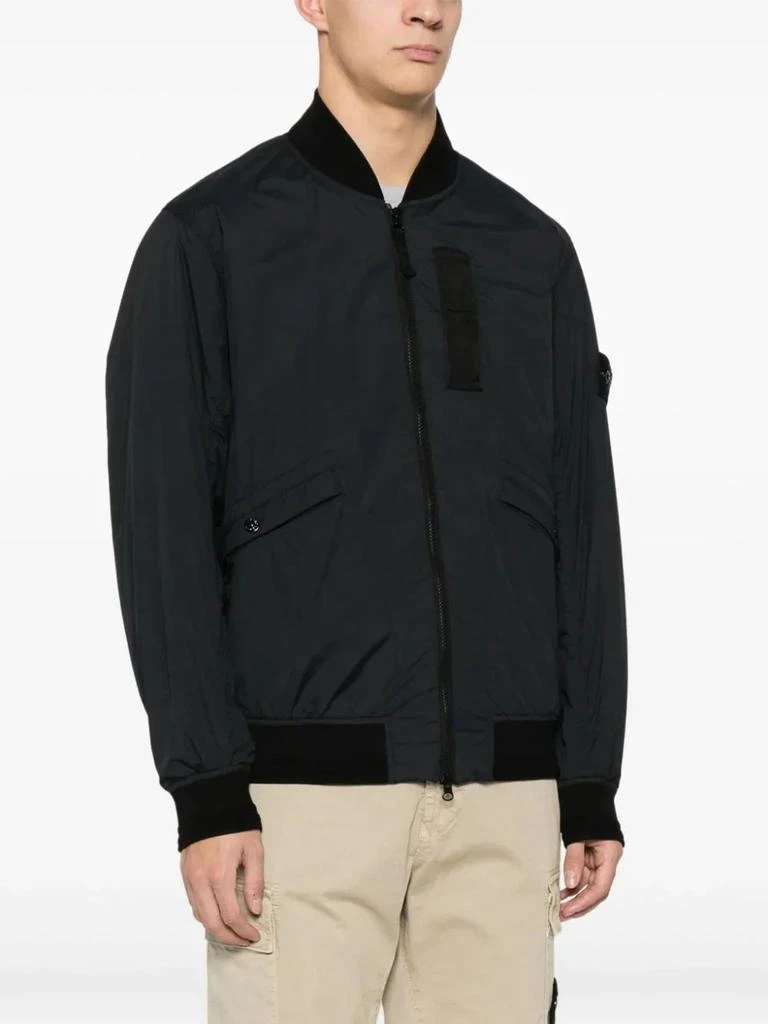 STONE ISLAND STONE ISLAND Men Logo Patch Zip-Up Jacket 1