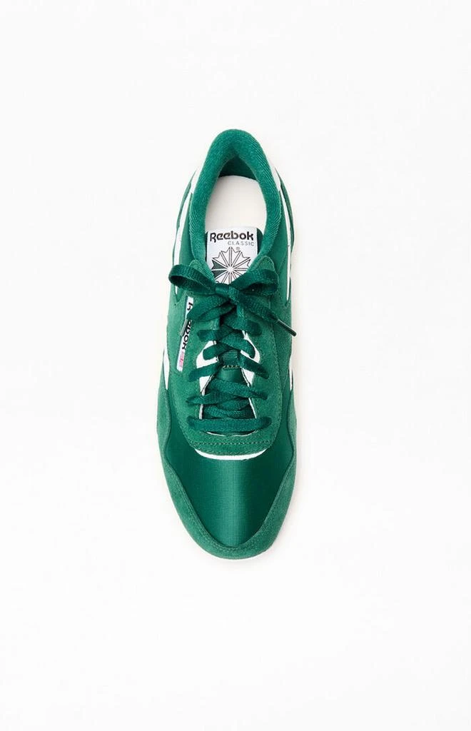 Reebok Dark Green Classic Nylon Vintage Suede Shoes 5