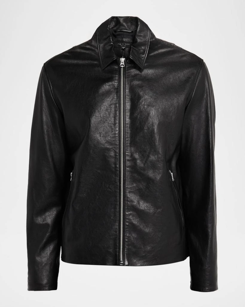 Rag
Bone Men
s Melrose Full-Zip Leather Jacket