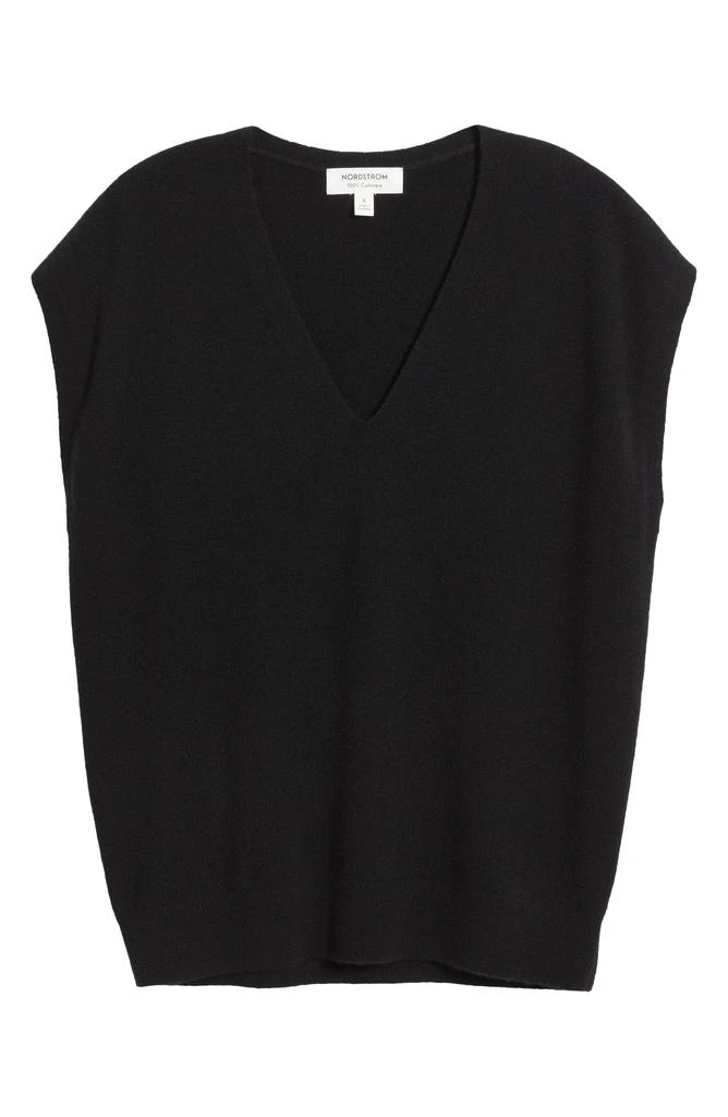 Nordstrom Cashmere V-Neck Sweater Vest 6