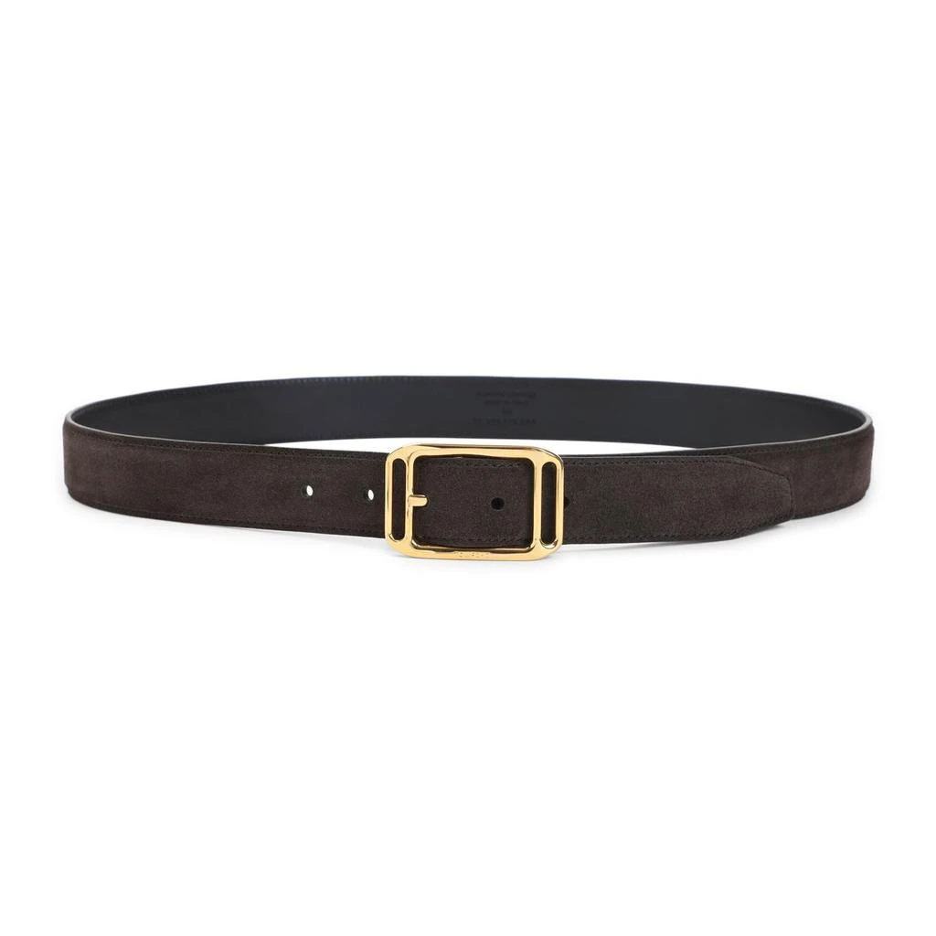 Tom Ford Tom Ford Logo Engraved Buckle Belt from Cettire