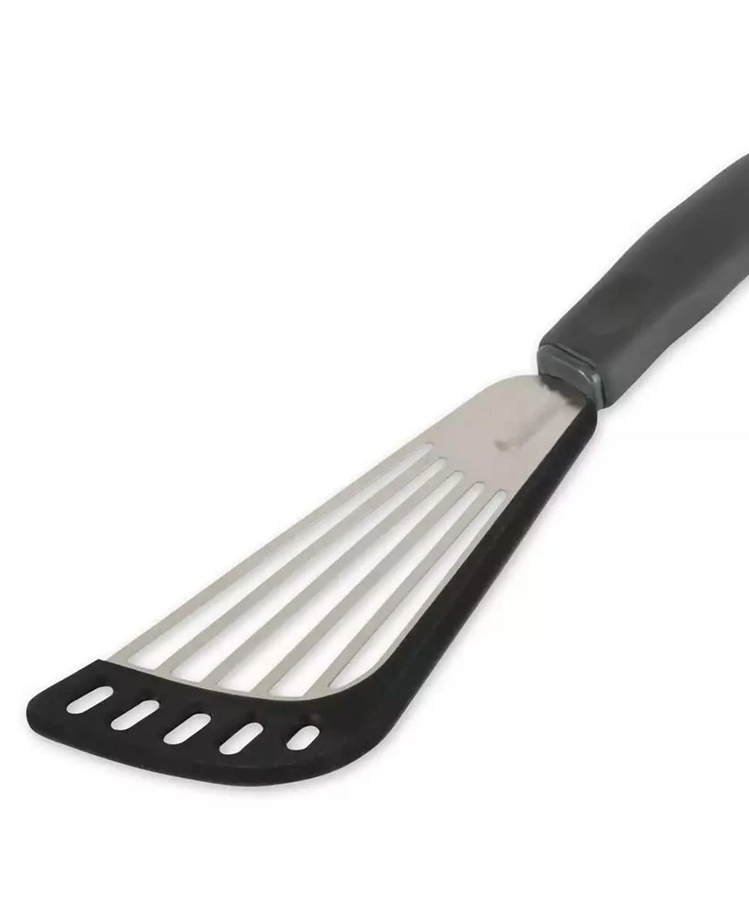 RSVP International Endurance Stainless Steel 11x3" Angled Slotted Spatula 1