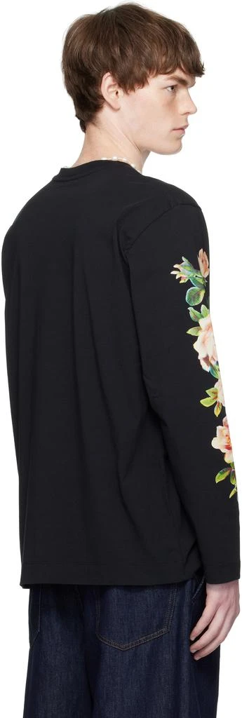 Simone Rocha Black Rose Bouquet Long Sleeve T-shirt 3