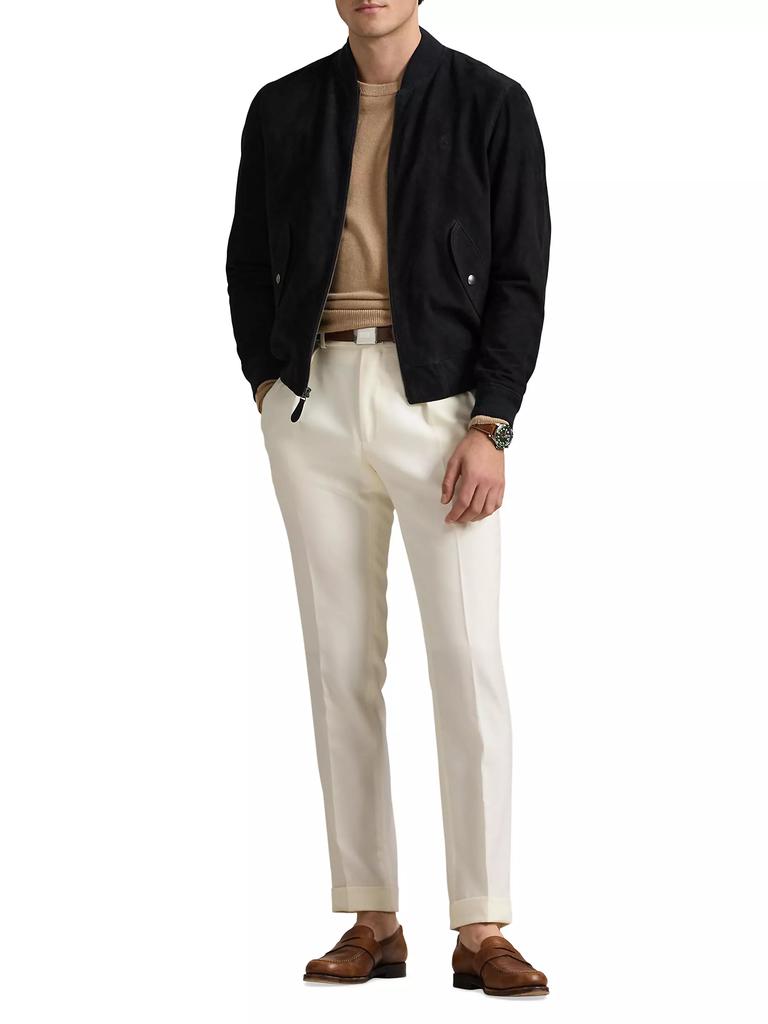 Ralph Lauren Suede Bomber Jacket
