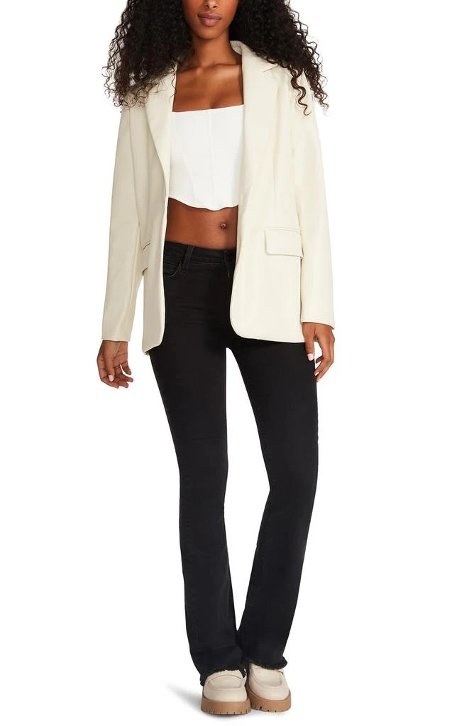 Steve Madden Faux Leather Boyfriend Blazer 5