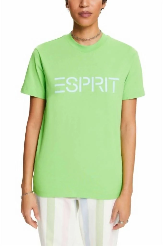 Esprit Esprit - Logo Crewneck Cotton T-Shirt 4