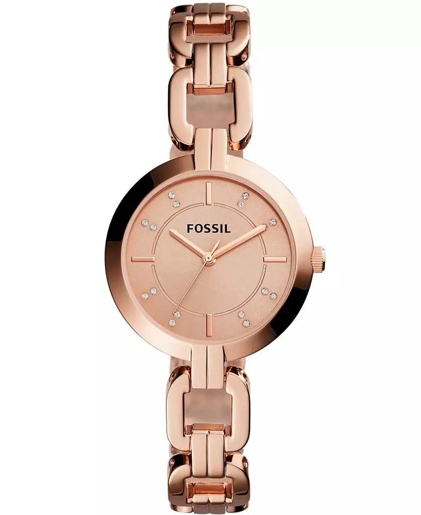 Fossil Women's Kerrigan Three Hand Rose Gold Stainless Steel Watch 32mm 1