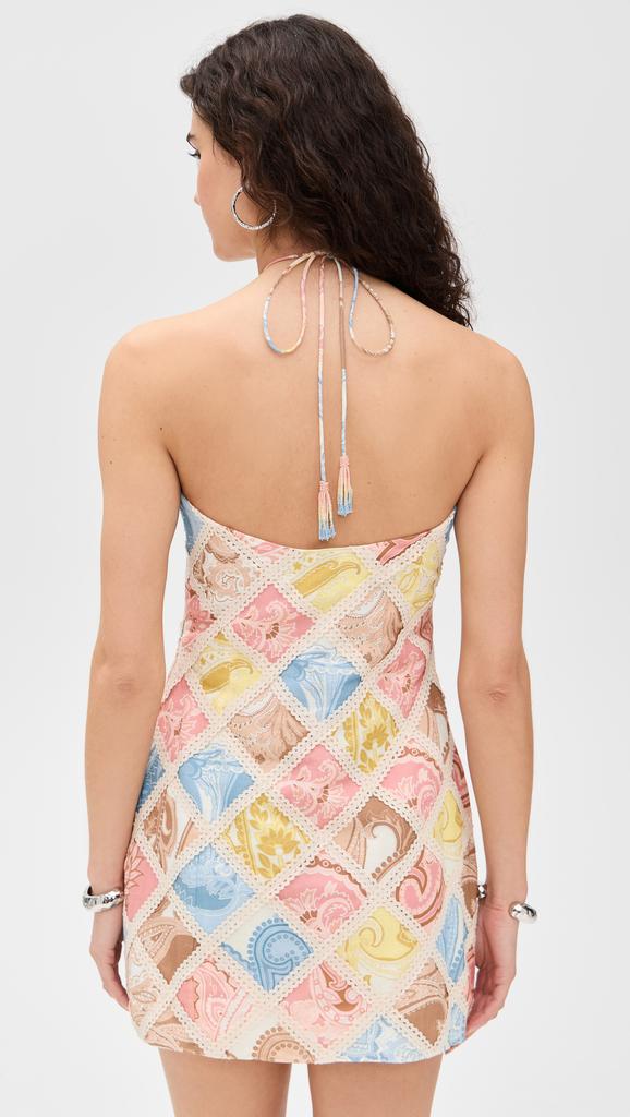 Hemant and Nandita Lace Insert Mini Dress