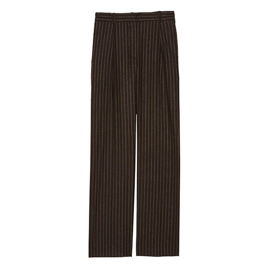 INES DE LA FRESSANGE Hector brown trousers