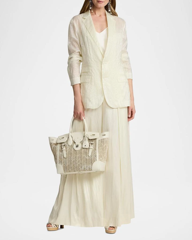 Ralph Lauren Lori Crinkle Double Organdy Single-Breasted Jacket 2