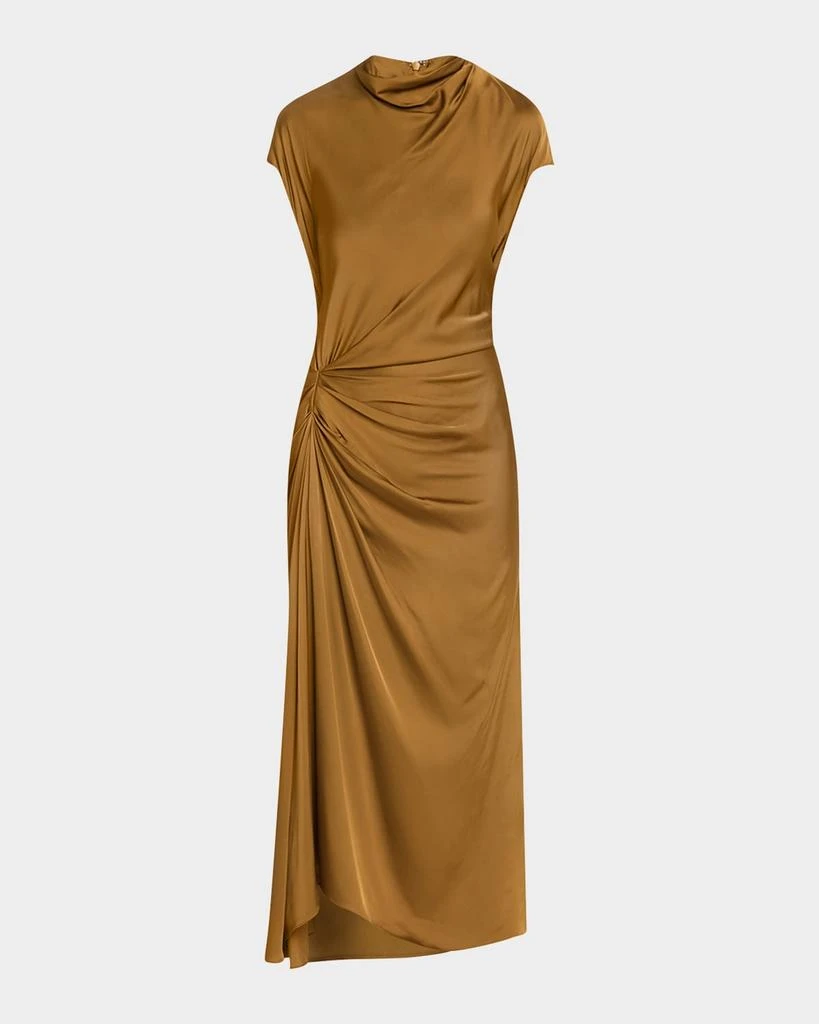 A.L.C. Alma Draped Satin Midi Dress 1