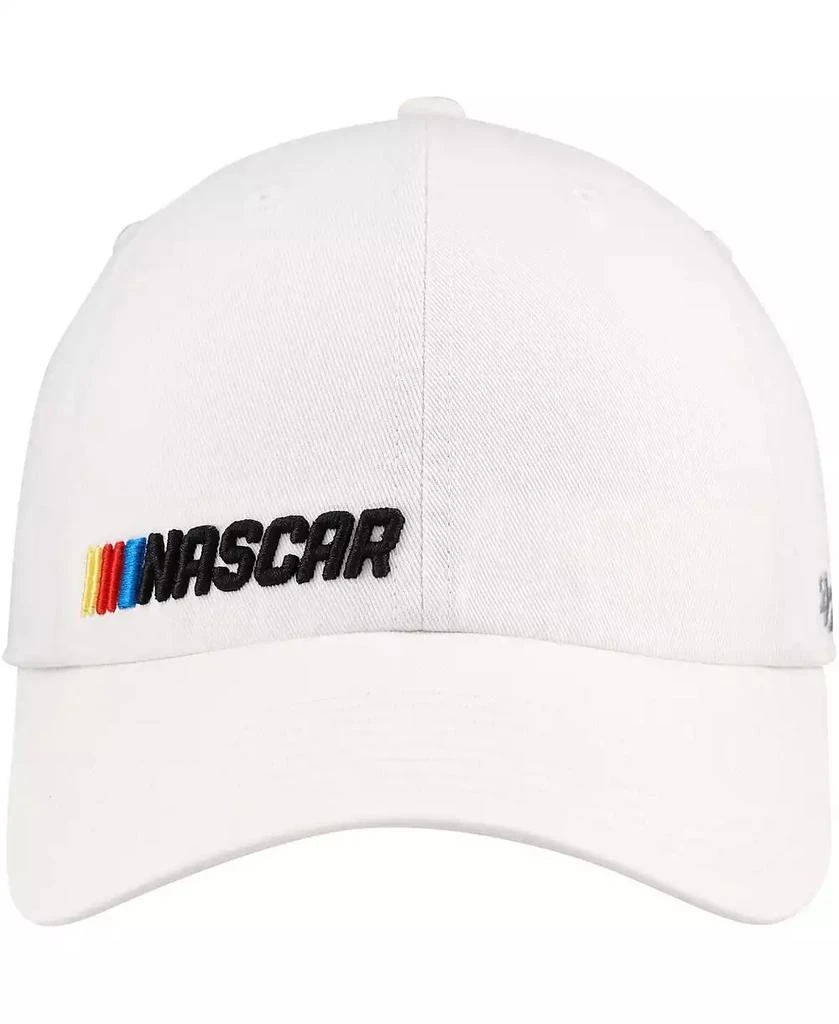 '47 Brand Men's White NASCAR Low Down Script Clean Up Adjustable Hat 2