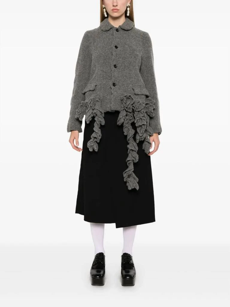 Comme des Garcons Tweed Blazer In Grey 1