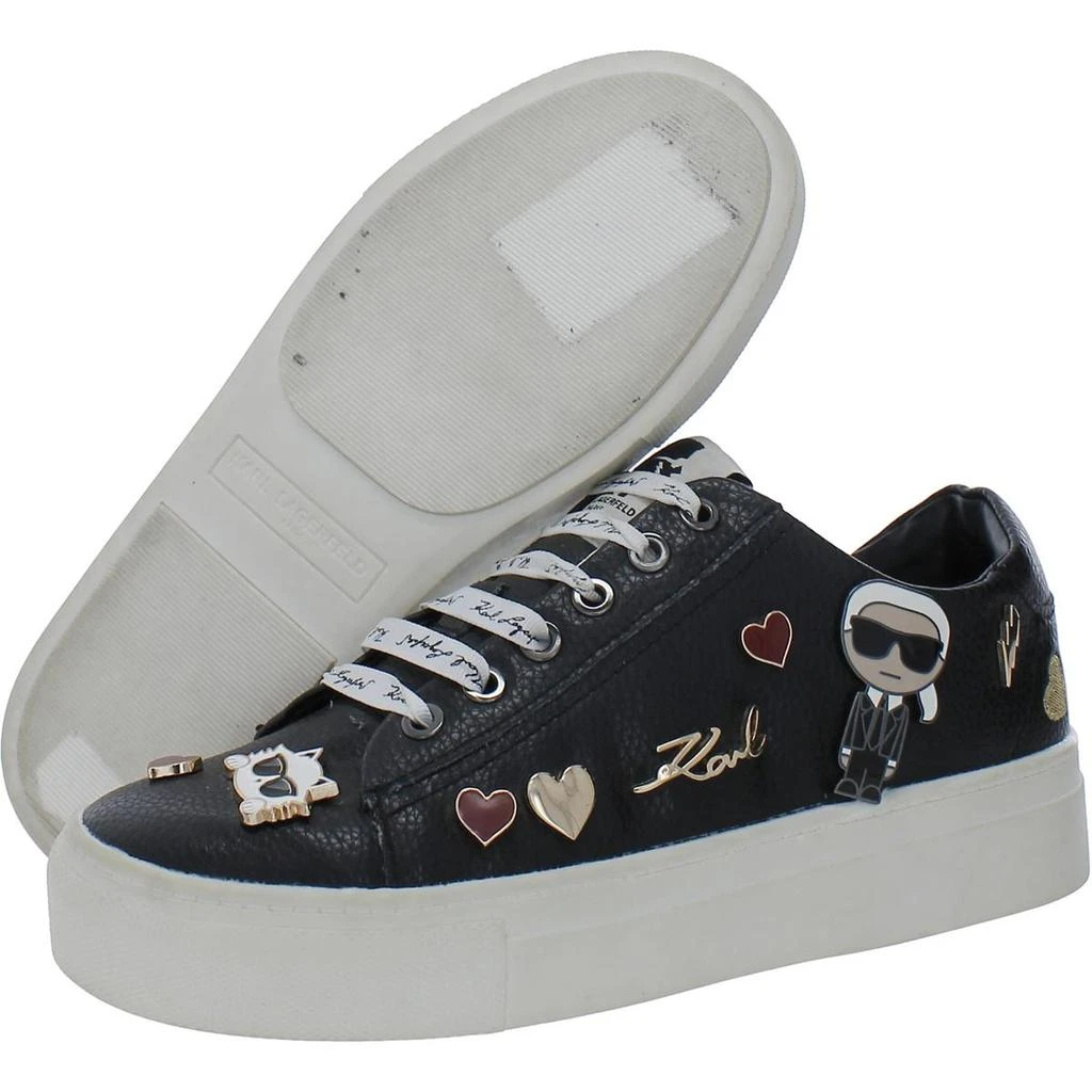 Karl Lagerfeld Paris Cate Pins Womens Leather Lifestyle Casual And Fashion Sneakers 2