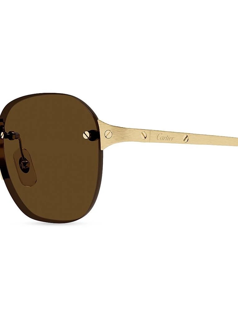 Cartier Santos Classic 53MM Round Sunglasses 3