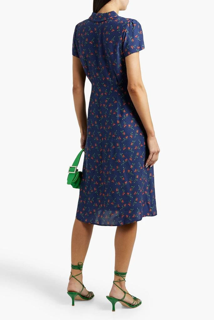 HVN Morgan printed silk dress 3