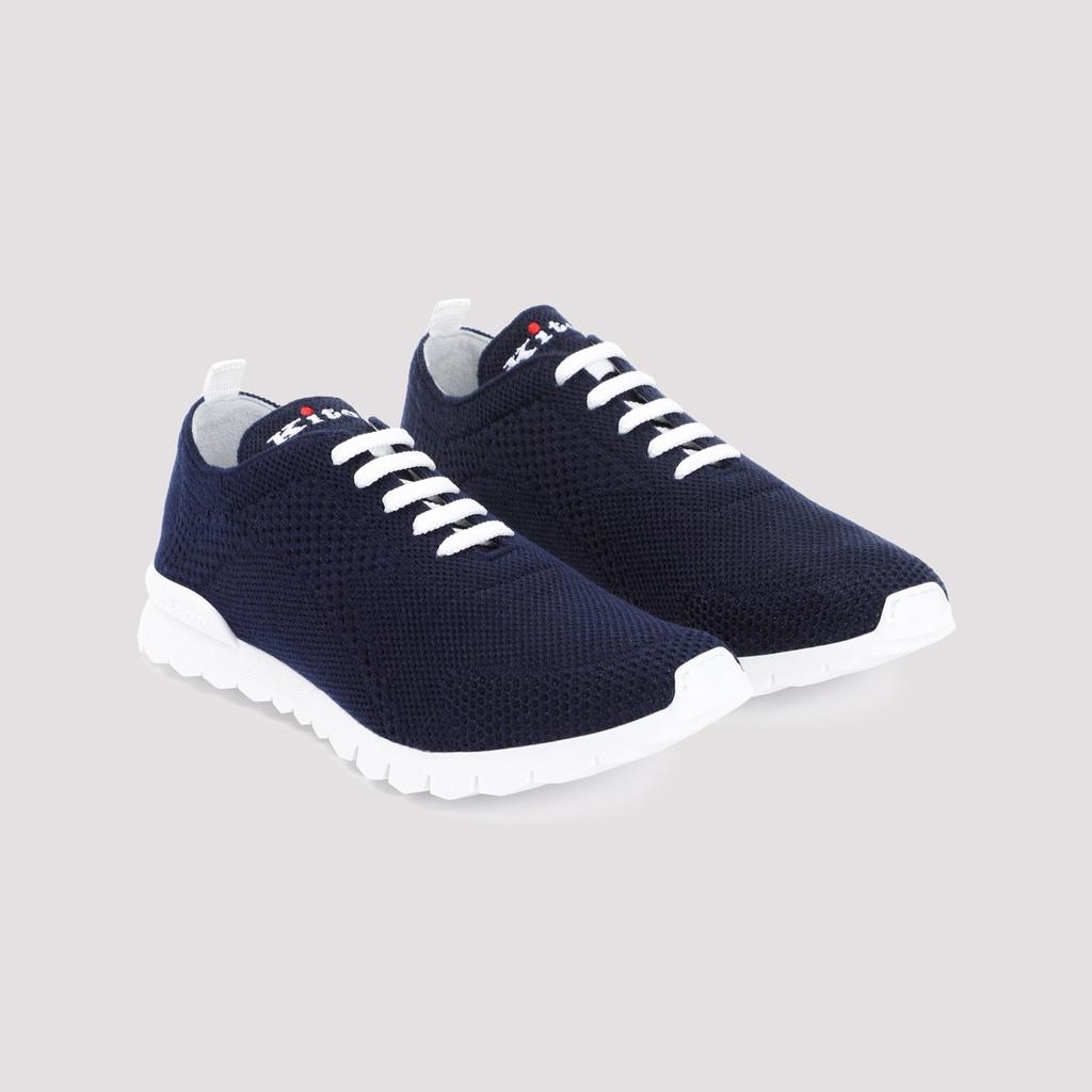 Kiton Blue Cashmere Sneakers Blue 10- - Casual Shoes
